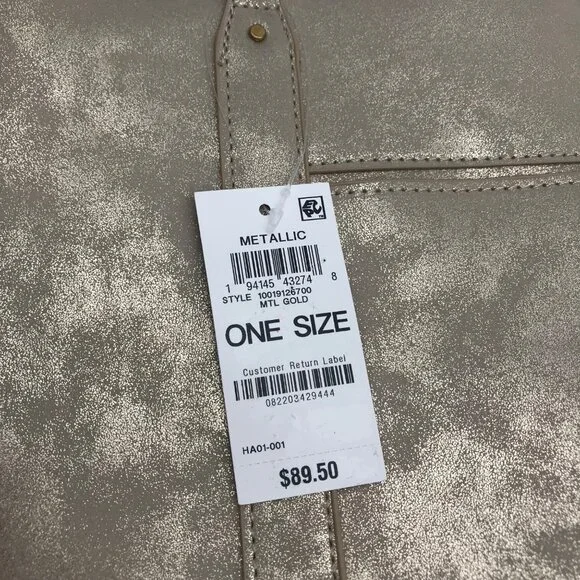 Style & Co Metallic Whipstitch Tote Bag - Picture 10 of 11